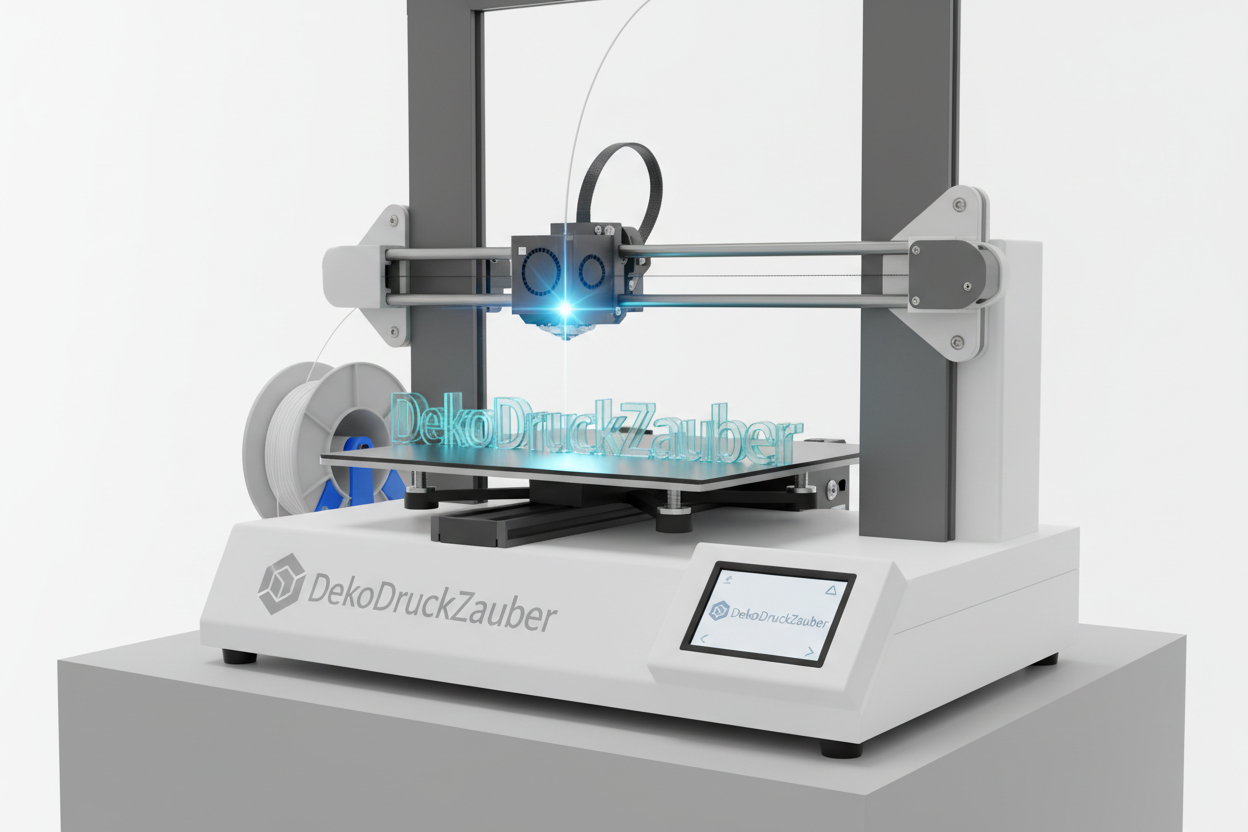 3ddruck vorschau mit Schriftzug DekoDruckZauber